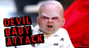 Pegadinha com Bebê Diabo promove filme de terro