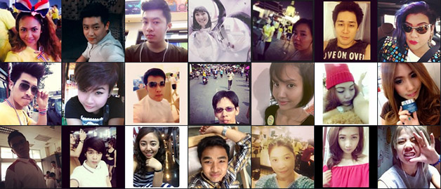 Selfies em Banguecoque