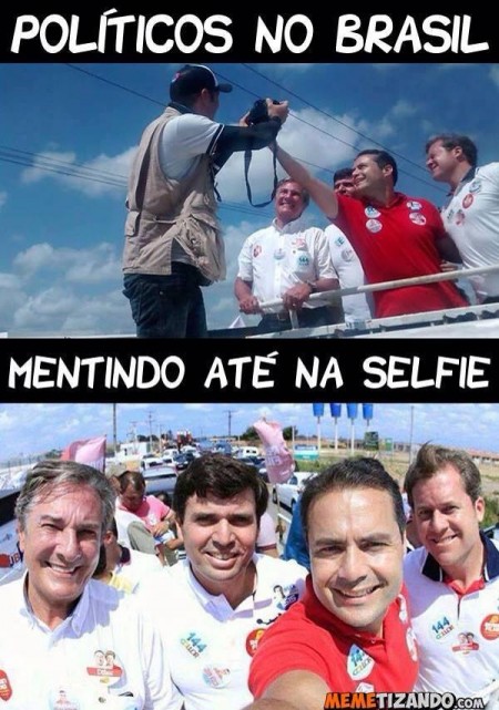 politicos mentem selfie