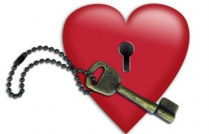 coração e chave