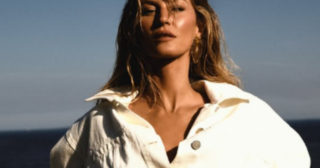 Gisele Bündchen refletindo sobre sua jornada alimentar e a transição do veganismo